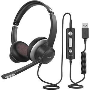 Mpow Wired Computer Headset with USB Connection and Noise Cancelling Microphone